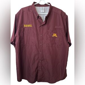 PROEDGE MN Golden Gophers Maroon Vented Men's Shirt UPF 50+